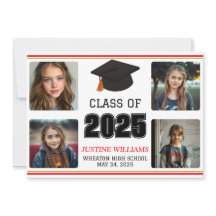 Graduación de rojo y oro