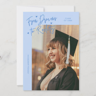 Anuncio Graduación de Sueños a Realidad Foto Curva Azul Hi