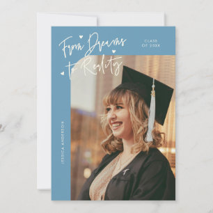 Anuncio Graduación de Sueños a Realidad Foto Curva Denim A