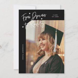 Anuncio Graduación de Sueños a Realidad Foto Curva Negra