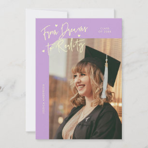 Anuncio Graduación de Sueños a Realidad Foto Curva Wisteri