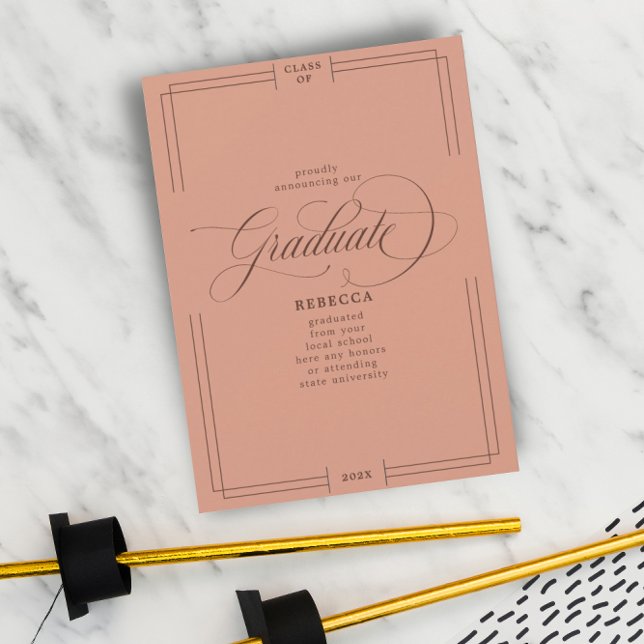 Anuncio Graduación de Terracota con guión clásico para gra (Subido por el creador)