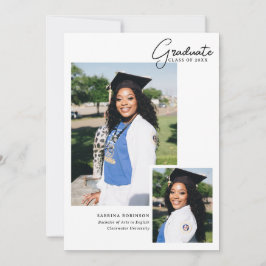 Anuncio Graduación de tipografía de guiones fotográficos d