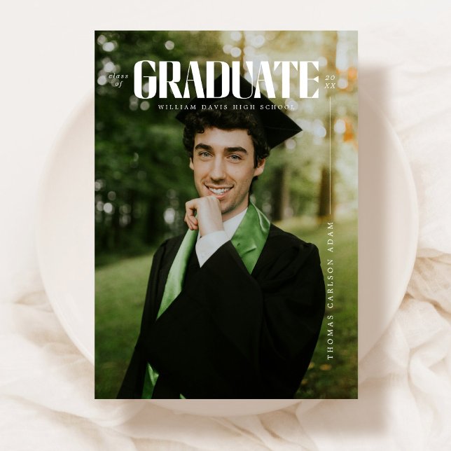 Anuncio Graduación de tipografía negrita moderna (Subido por el creador)