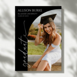 Anuncio Graduación del arco de fotos Minimalistas de color