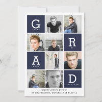 Graduación del collage de fotografías gráficas mod