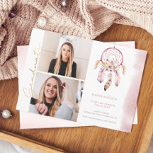 Graduación del guión de oro de Boho Dream Catcher 