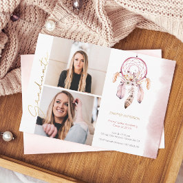 Anuncio Graduación del guión de oro de Boho Dream Catcher 