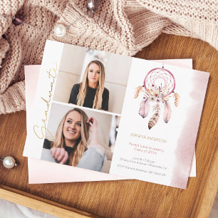 Anuncio Graduación del guión de oro de Boho Dream Catcher