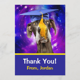 Anuncio Graduación divertida de perro con Gorra