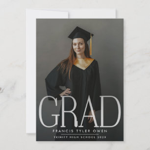 Anuncio Graduación editable de fotografía de secundaria mo