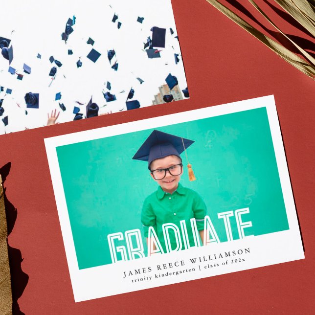 Anuncio Graduación editable en negrita de fotos en jardine (Subido por el creador)