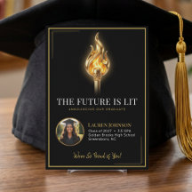 Graduación El Futuro es Brillante Partido Negro y 