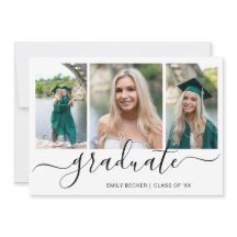 Graduación elegante de Collage de fotos moderno