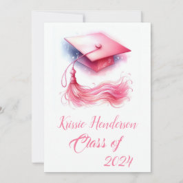 Anuncio Graduación Elegante Moderna Pastel