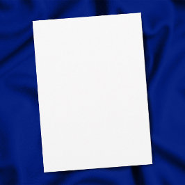 Anuncio Graduación en blanco simple de 5" x 7" mate en bla