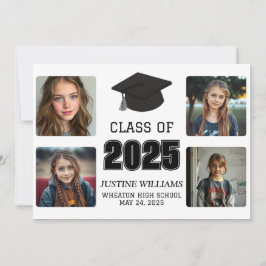 Anuncio Graduación en blanco y negro