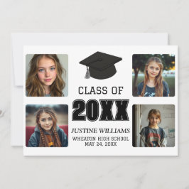 Anuncio Graduación en Blanco y Negro 
