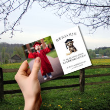 Graduación en guardería con cachorro