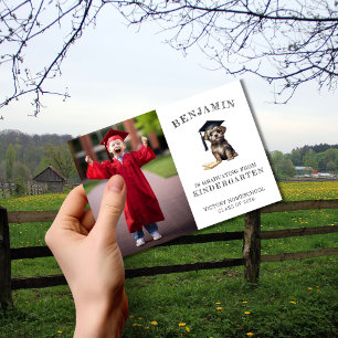 Anuncio Graduación en guardería con cachorro