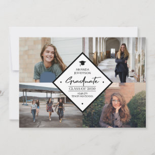 Anuncio Graduación escritura moderna y elegante 4 collage 