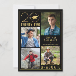 Anuncio Graduación Estilo Clase Año 5 Color Personalizado