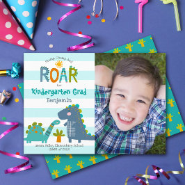Anuncio Graduación Foto de kindergarten Dinosaurios Boy Cu