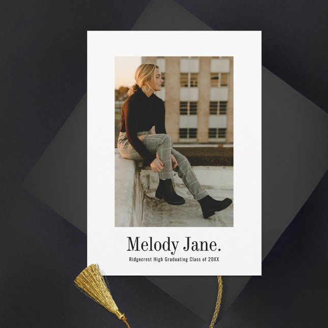 Anuncio Graduación fotográfica clásica vintage (Subido por el creador)