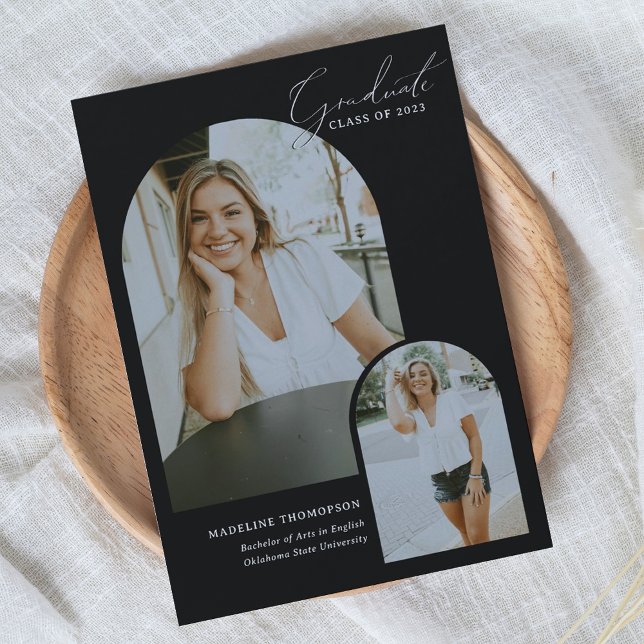 Anuncio Graduación fotográfica de arco de caligrafía de es (Subido por el creador)