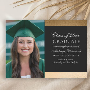 Anuncio Graduación fotográfica de Black Gold College Unive