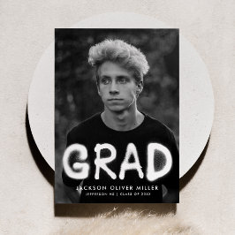 Anuncio Graduación fotográfica de tipografía de pintura co