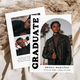 Anuncio Graduación fotográfica en blanco y negro de arco d