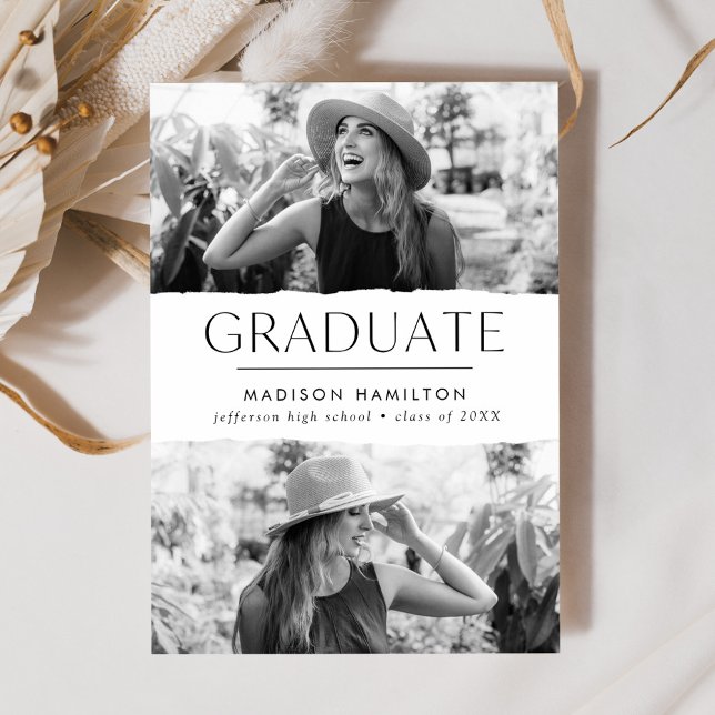 Anuncio Graduación fotográfica Modern Edge White 2 (Subido por el creador)
