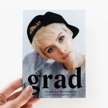 Graduación fotográfica moderna de tipografía