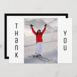 Anuncio Graduación Gracias A La Foto Moderna De Grado Blan