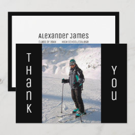 Anuncio Graduación Gracias Audaz Foto De Grado Blanco Y Ne