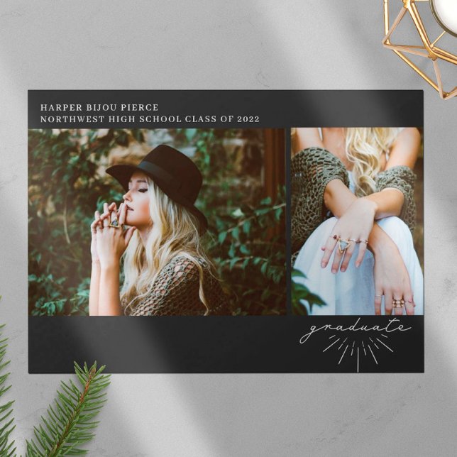 Anuncio Graduación gris de guión de arte de línea 2 Foto (Subido por el creador)