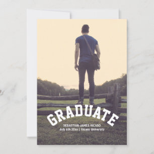 Anuncio Graduación Masculina moderna personalizada