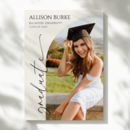 Anuncio Graduación mínima de arco fotográfico Minimalista