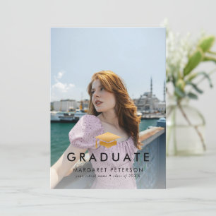 Anuncio Graduación mínima de Collage de fotos de gota de o