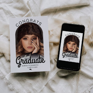 Anuncio Graduación mínima de la foto del arco moderno
