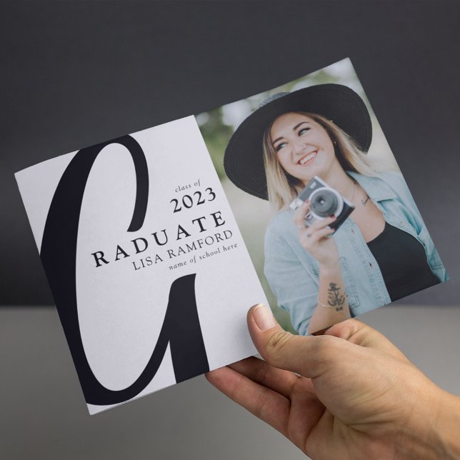 Anuncio Graduación mínima de la foto del graduado del guió (Subido por el creador)