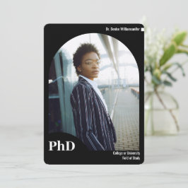 Anuncio Graduación Mínima de PhD en Arco Negro