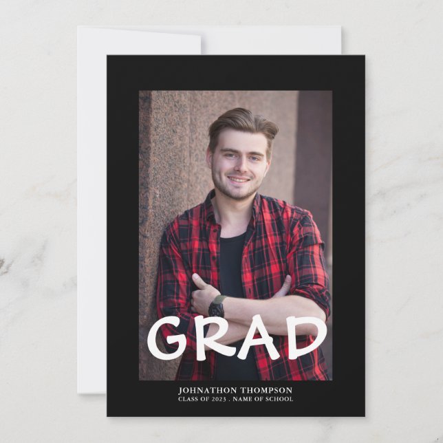 Anuncio Graduación minimalista de fotos (Anverso)