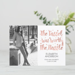 Anuncio Graduación minimalista de fotos y tassel