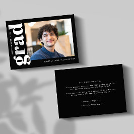 Anuncio Graduación minimalista de secundaria moderna