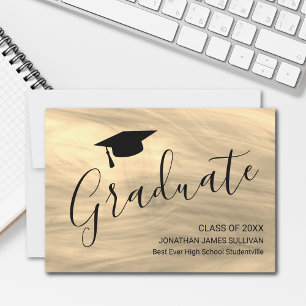 Anuncio Graduación moderna de Beige