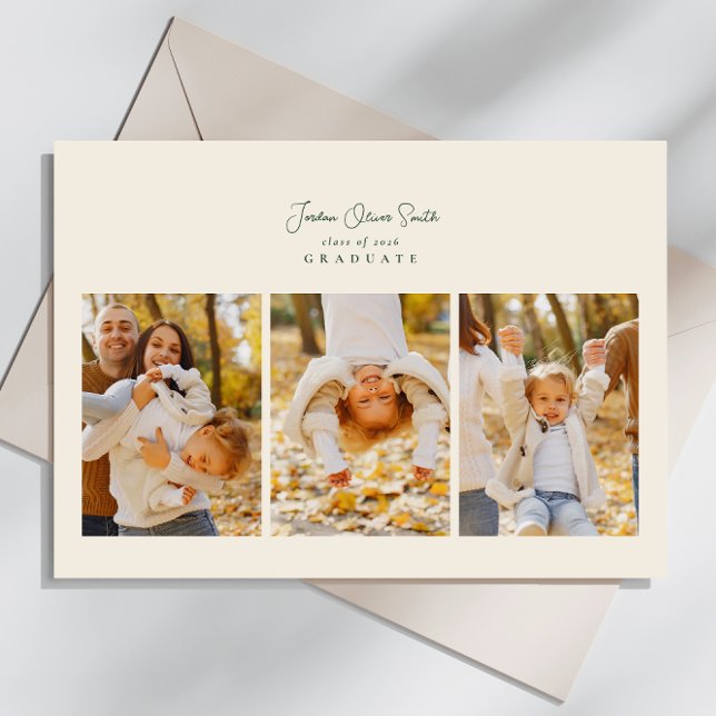 Anuncio graduación moderna de caligrafía de 4 guiones foto (Subido por el creador)