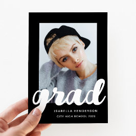 Anuncio Graduación Moderna De Escritura De Fotos En Blanco