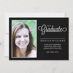 Anuncio Graduación moderna de fotos {Blanco y negro}